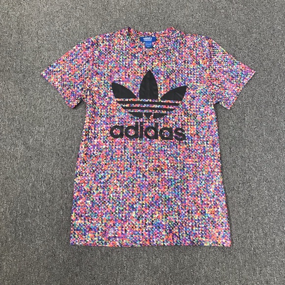adidas multicolor t shirt